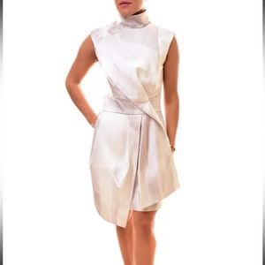 Revolve Brand “Keepsake” Grey/ Silver Mini Formal Dress Small NWT